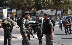 לוחמי משמר הגבול בזירת פיגוע טרור בירושלים
