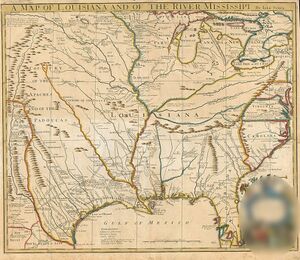 Senex A map of Louisiana and of the River Mississipi 1721 UTA.jpg