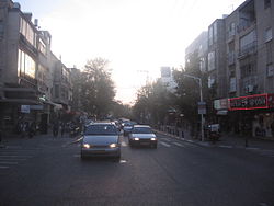 רחוב יהודה המכבי, מבט ממזרח למערב